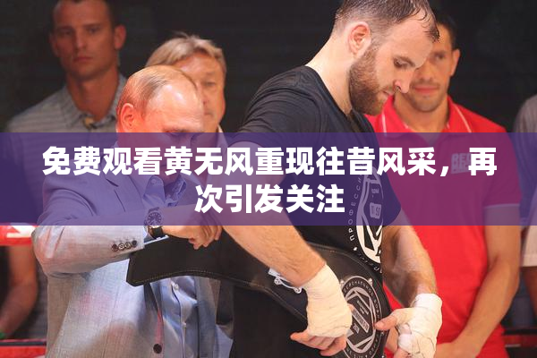 免费观看黄无风重现往昔风采，再次引发关注